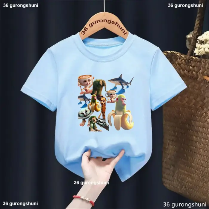 New Brain Rot T-Shirts For Kids - Image 1