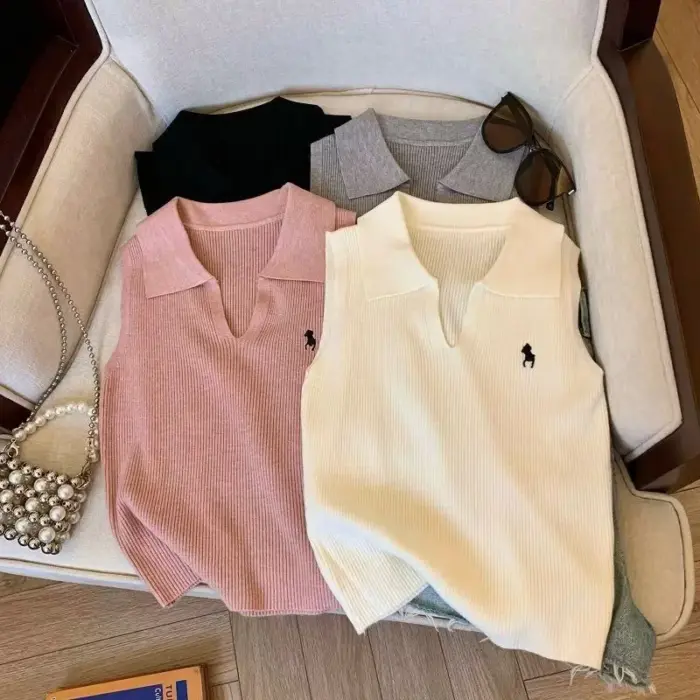 Vintage Sleeveless Tops For Women - Image 1