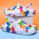 Coloured Thick-Soled Clogs For Men
