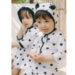 One-piece Heart Swimsuit For Kids - Image 2