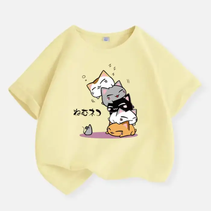 Kawaii Cats T-Shirts For Kids - Image 3