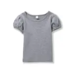 100% Cotton Puff Sleeve T-Shirts For Girls - Image 4