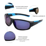 Sport Mirror Sunglasses With Case For Kids - Image 4