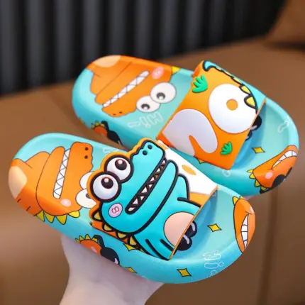 Dinosaur Soft Slippers For Boy