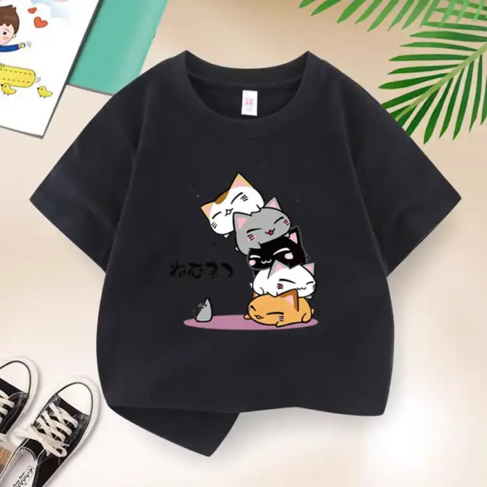 Kawaii Cats T-Shirts For Kids - Image 5