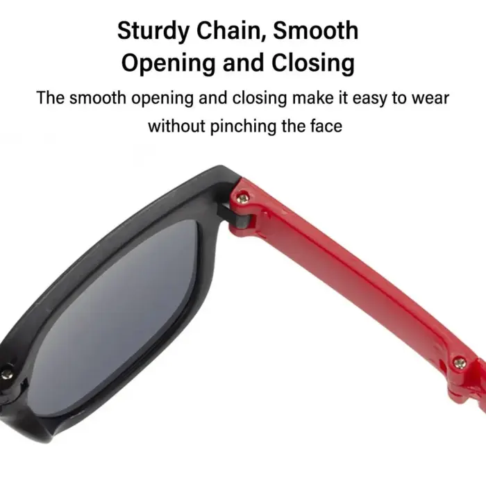 Square Foldable UV 400 Sunglasses For Kids - Image 3