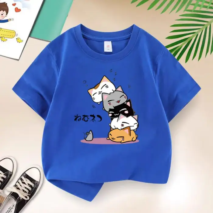 Kawaii Cats T-Shirts For Kids - Image 4