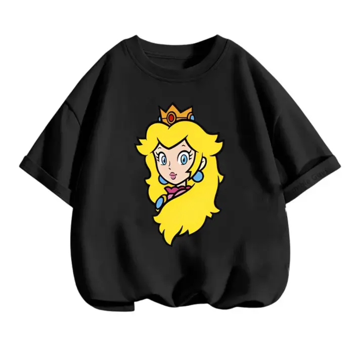 Princess Peach T-Shirts For Girls - Image 4