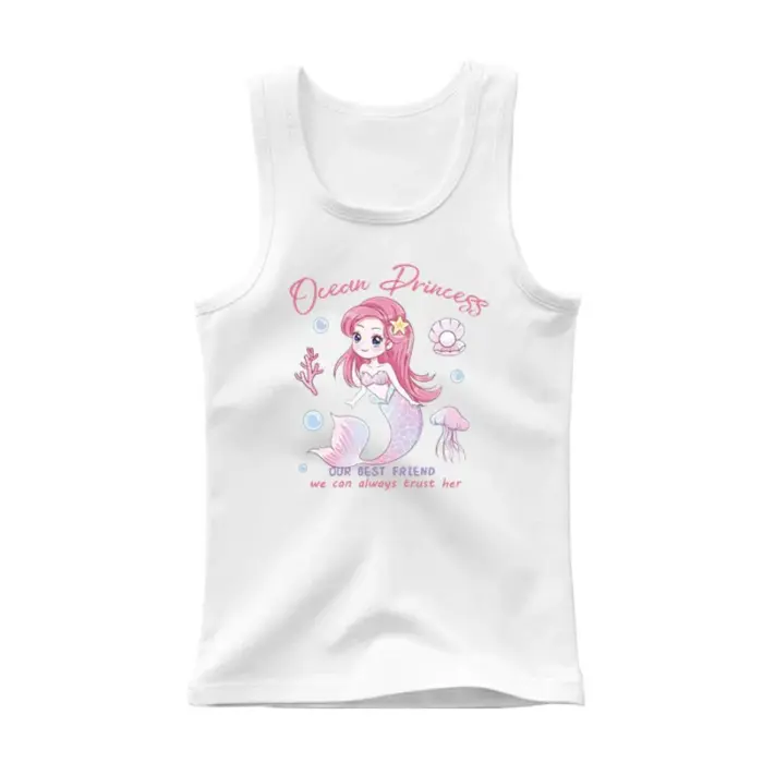 Printed O-Neck Vest For Girls - Image 2