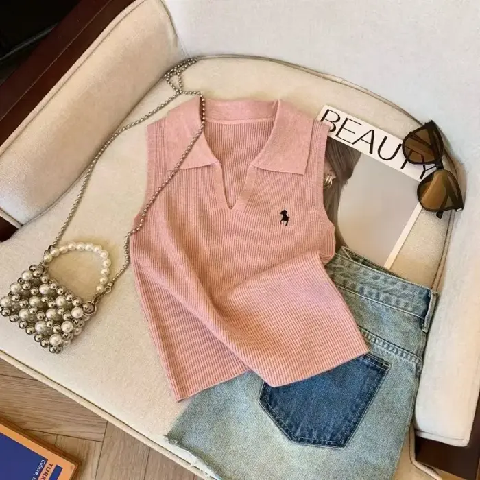 Vintage Sleeveless Tops For Women - Image 2