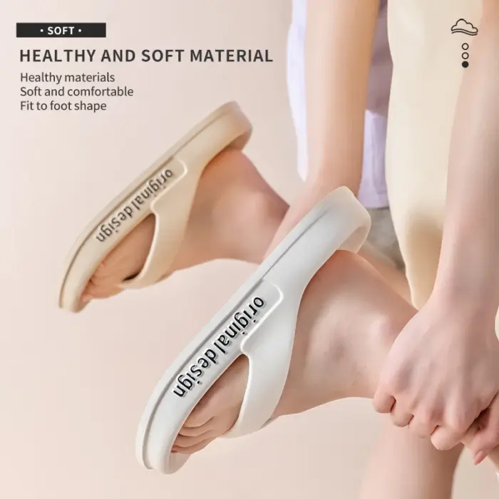 Non-Slip Thick Soled Flip Flops For Women - Image 3