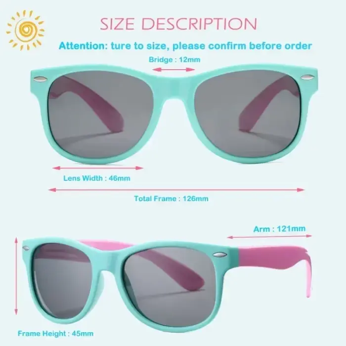 TR90 Polarized Sunglasses For Kids - Image 4