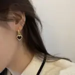 Elegant Heart Earrings For Women - Image 4