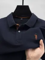 Men’s Casual Embroidered Polo T-Shirt