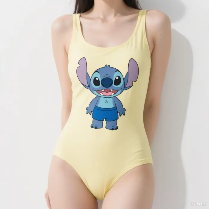 Stitch One-Piece Swimsuits For Girls - Image 3