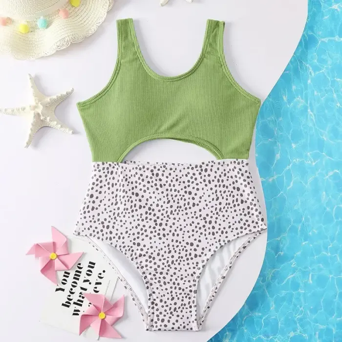 Leopard One-piece Swimsuits For Girls - Image 1