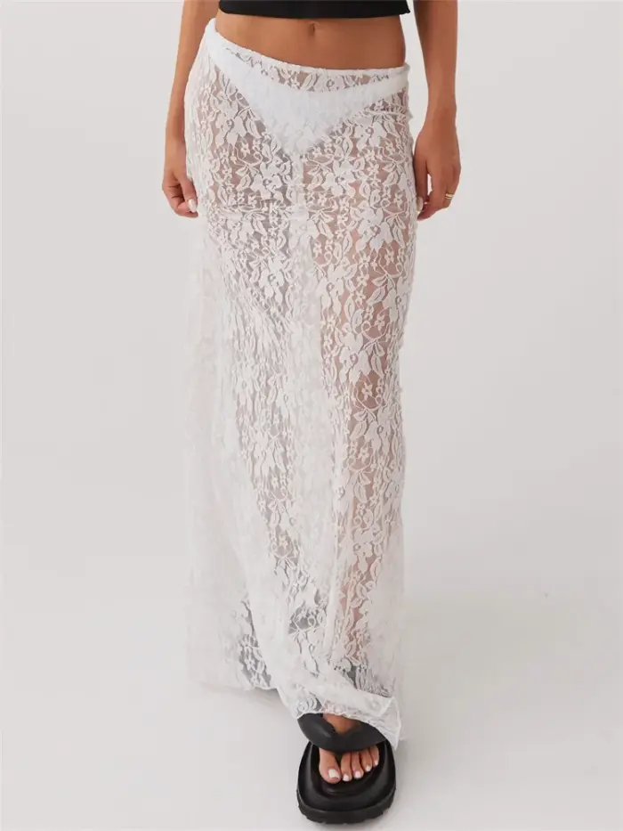 Sexy Lace Long Skirts For Women - Image 3