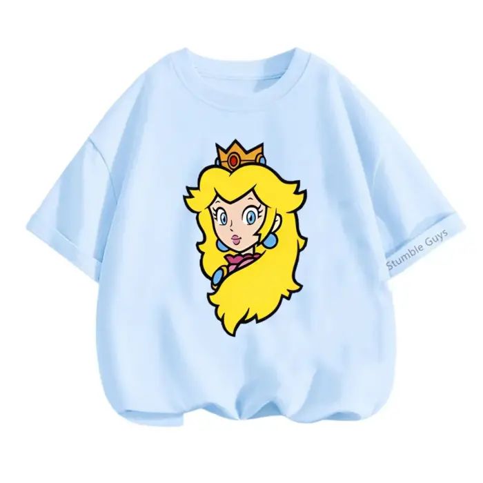 Princess Peach T-Shirts For Girls - Image 3