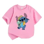 Casual Round-Neck Cartoon T-Shirts For Kids - Image 3