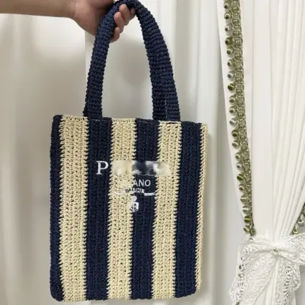 Stripe Knitted Handbags For Women