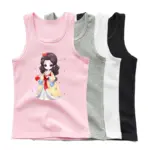 Printed O-Neck Vest For Girls - Image 3