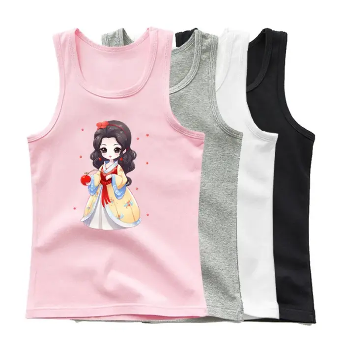 Printed O-Neck Vest For Girls - Image 3
