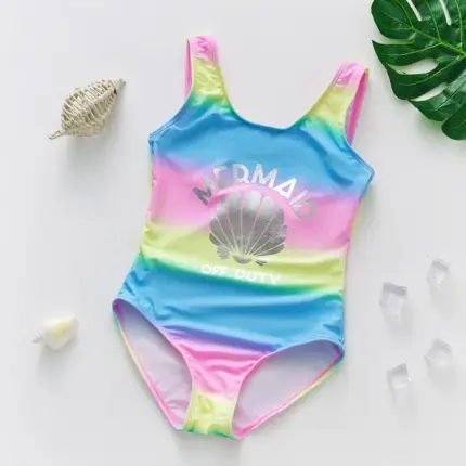 Rainbow One-piece Swimsuits For Girls
