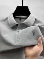 Men’s Casual Embroidered Polo T-Shirt - Image 2