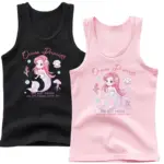 Printed O-Neck Vest For Girls