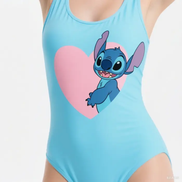 Stitch One-Piece Swimsuits For Girls - Image 1