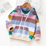 Rainbow Striped Hoodies For Girls - Image 5