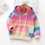 Rainbow Striped Hoodies For Girls - Image 3