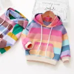 Rainbow Striped Hoodies For Girls - Image 4