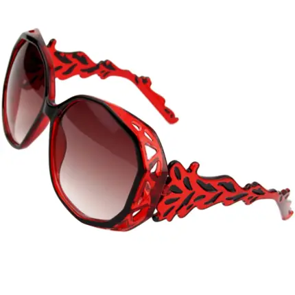 Oversized Polygon Frame Sunglasses For Women