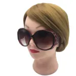 Oversized Polygon Frame Sunglasses For Women - Image 2