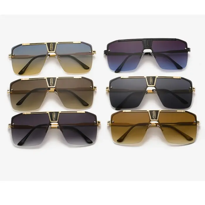 Gradient Square Sunglasses For Men - Image 5