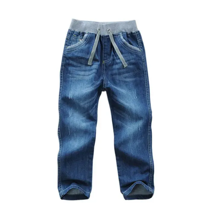 100% Cotton Denim Trousers For Boys - Image 2
