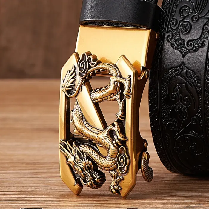 Retro Embossing Belts For Men - Image 5