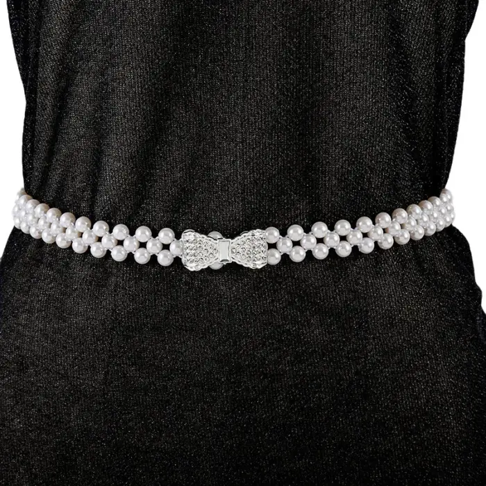 Elegant Pearl Belts For Women - Image 1