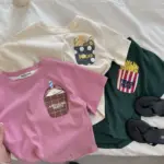 New Cartoon Pocket T-Shirts For Kids - Image 2