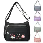 Casual Embroidery Shoulder Bags For Women
