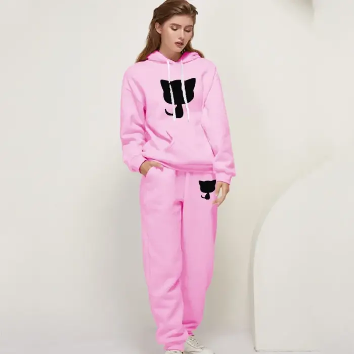 Cat Printing Tracksuits For Women - Image 6