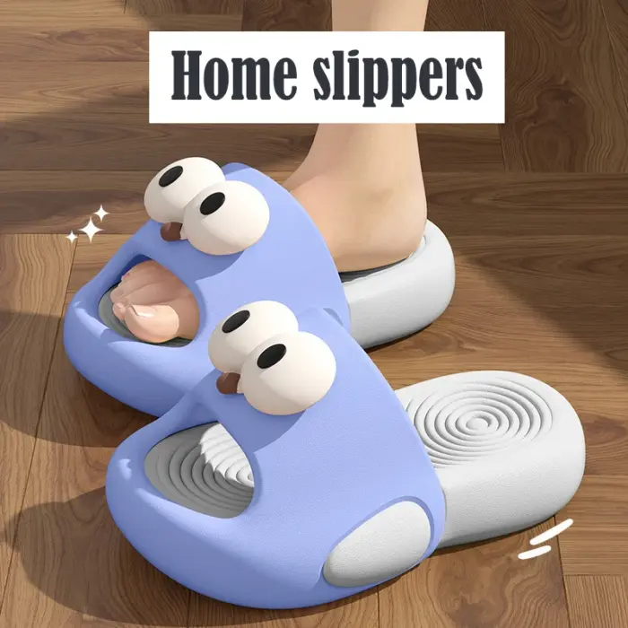 New Big Eyes Thick Sole Slippers For Kids - Image 6