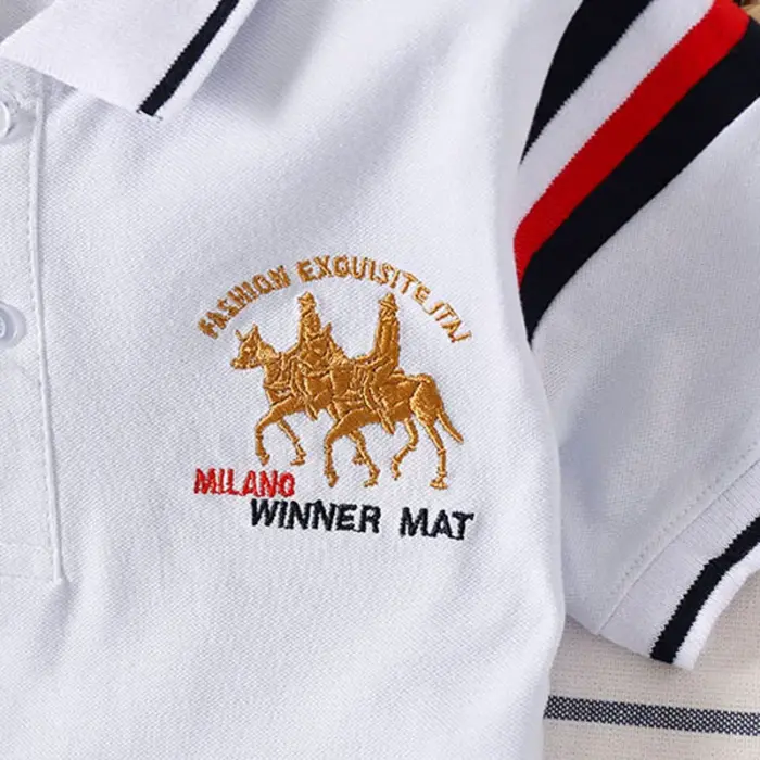 Casual Embroidered Polo Shirts For Boys - Image 6