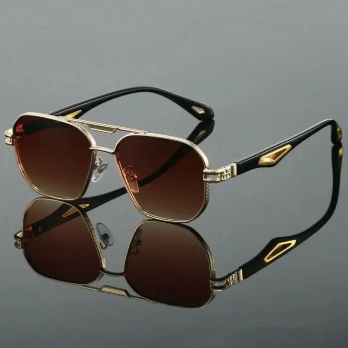 Classic Double Bridge Sunglasses For Men - Image 3