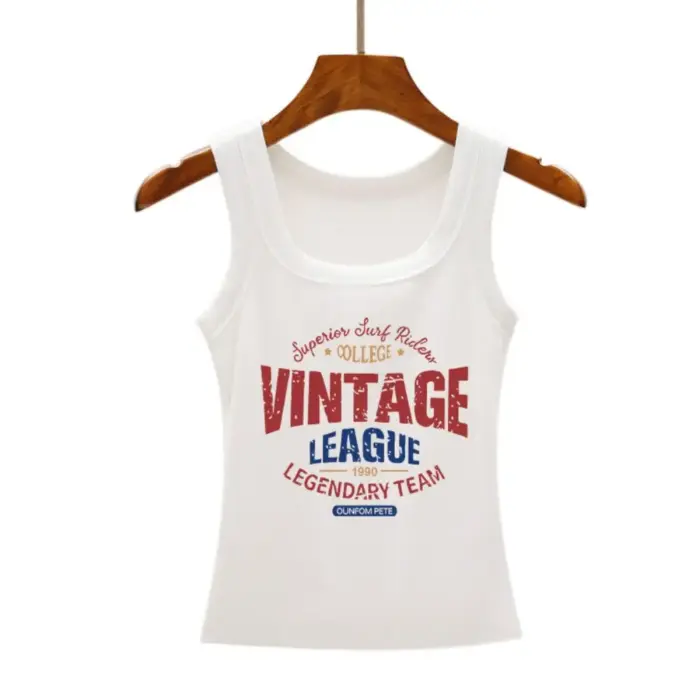 Vintage League Tank Tops For Women - Image 3