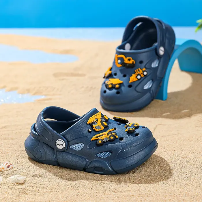 Cartoon Excavator Clogs For Boys - Image 5