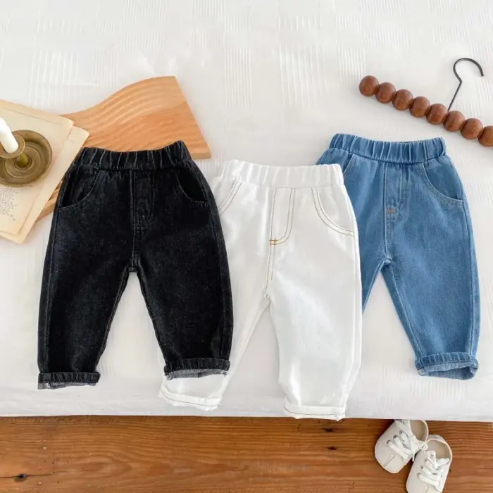 Loose Denim Trousers For Boys - Image 1