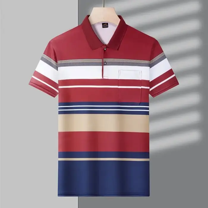 New Striped Polo Shirts For Men - Image 6