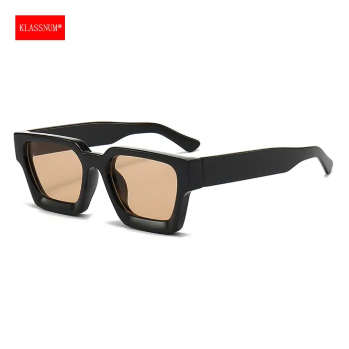 Trendy UV400 Square Frame Sunglasses For Men - Image 4